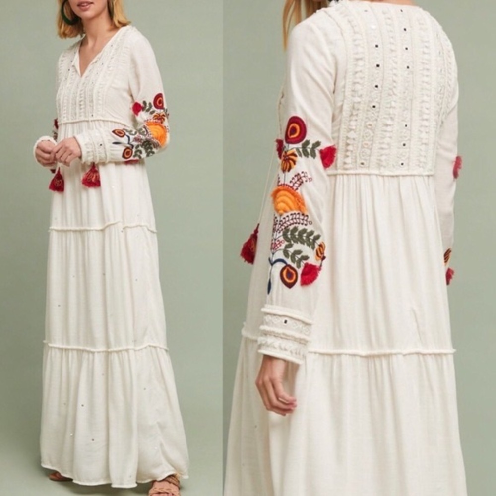 NWT Anthropologie Verb By Pallavi Singhee Winsome Maxi Dress Sz 6